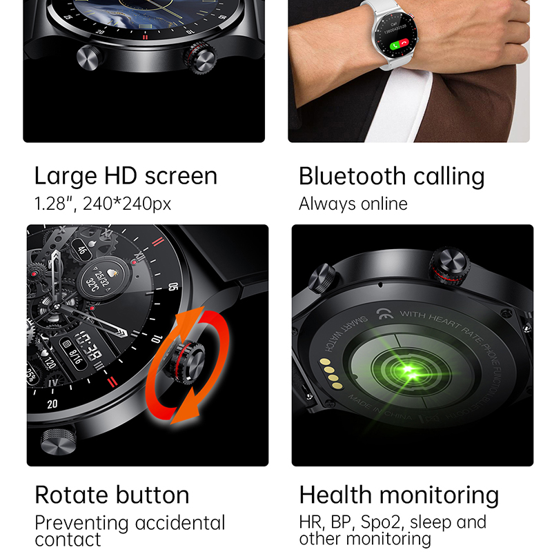 ECG+PPG Bluetooth Call Smart W - огляд і ціна Smartwatch Custom