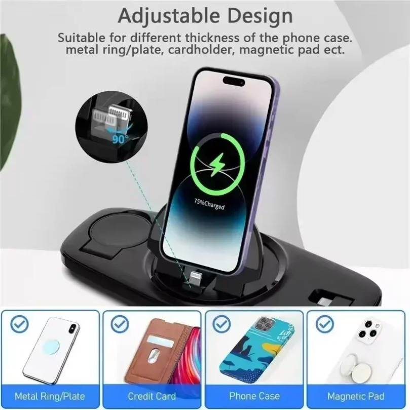 3 In 1 Fast Wireless Charger C - огляд і ціна Smartwatch X12