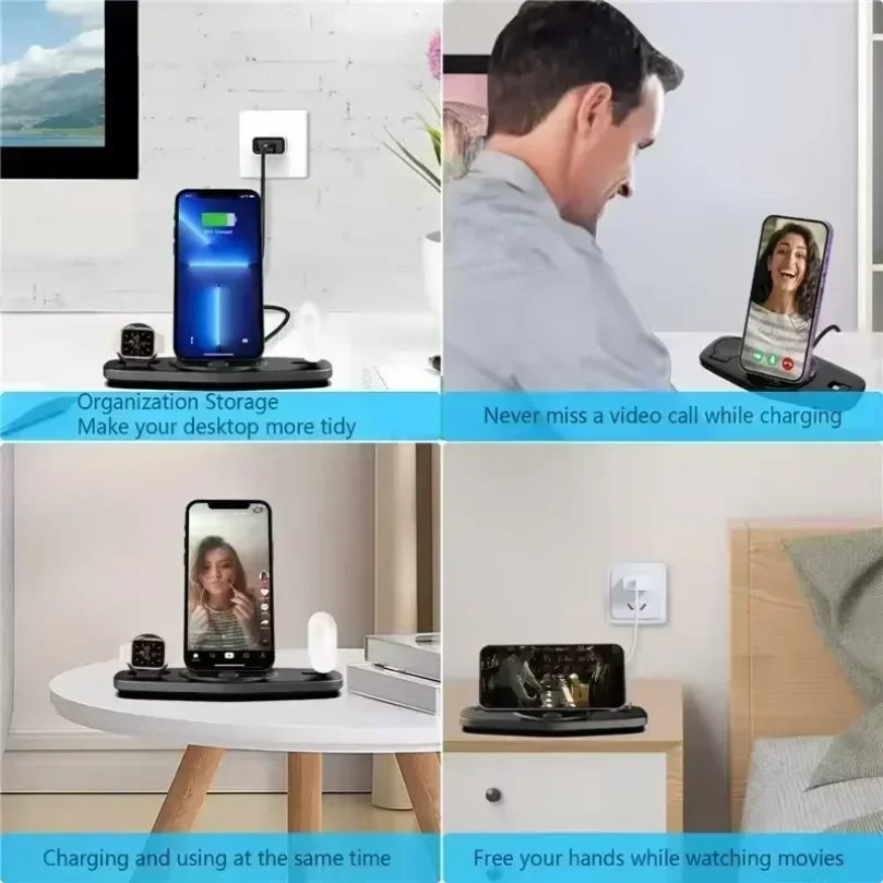 3 In 1 Fast Wireless Charger C - огляд і ціна Smartwatch X12