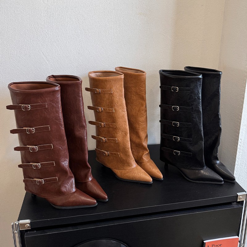 New Autumn Winter Pointed Toe  - огляд і ціна Leather Classic Strap