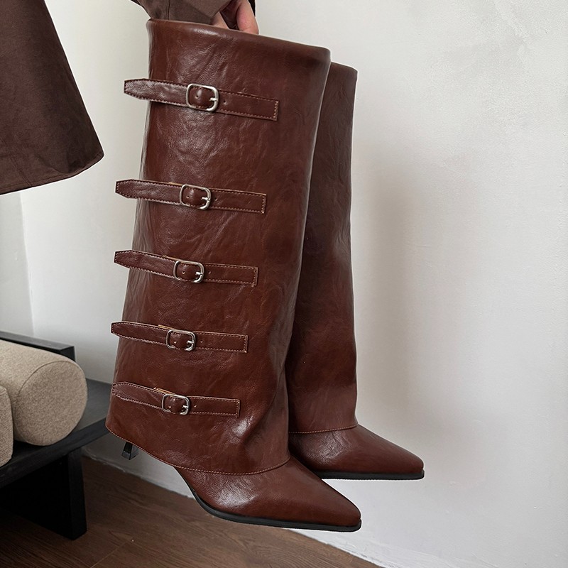 New Autumn Winter Pointed Toe  - огляд і ціна Leather Classic Strap