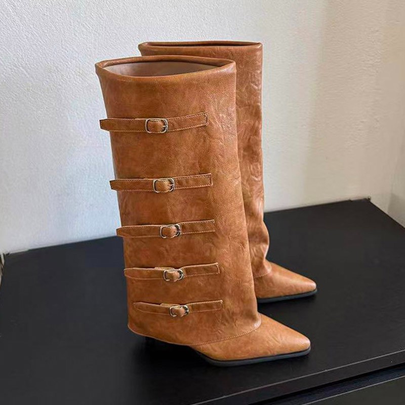New Autumn Winter Pointed Toe  - огляд і ціна Leather Classic Strap