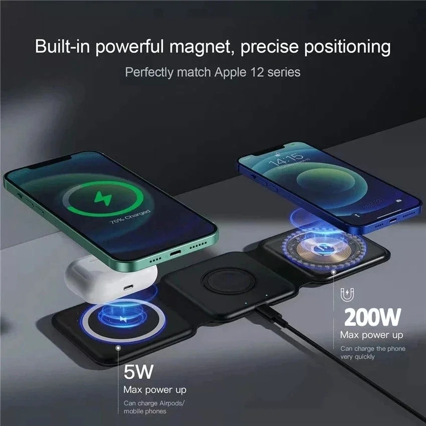 New 3in1 Foldable Wireless Cha - огляд і ціна Smartwatch X12