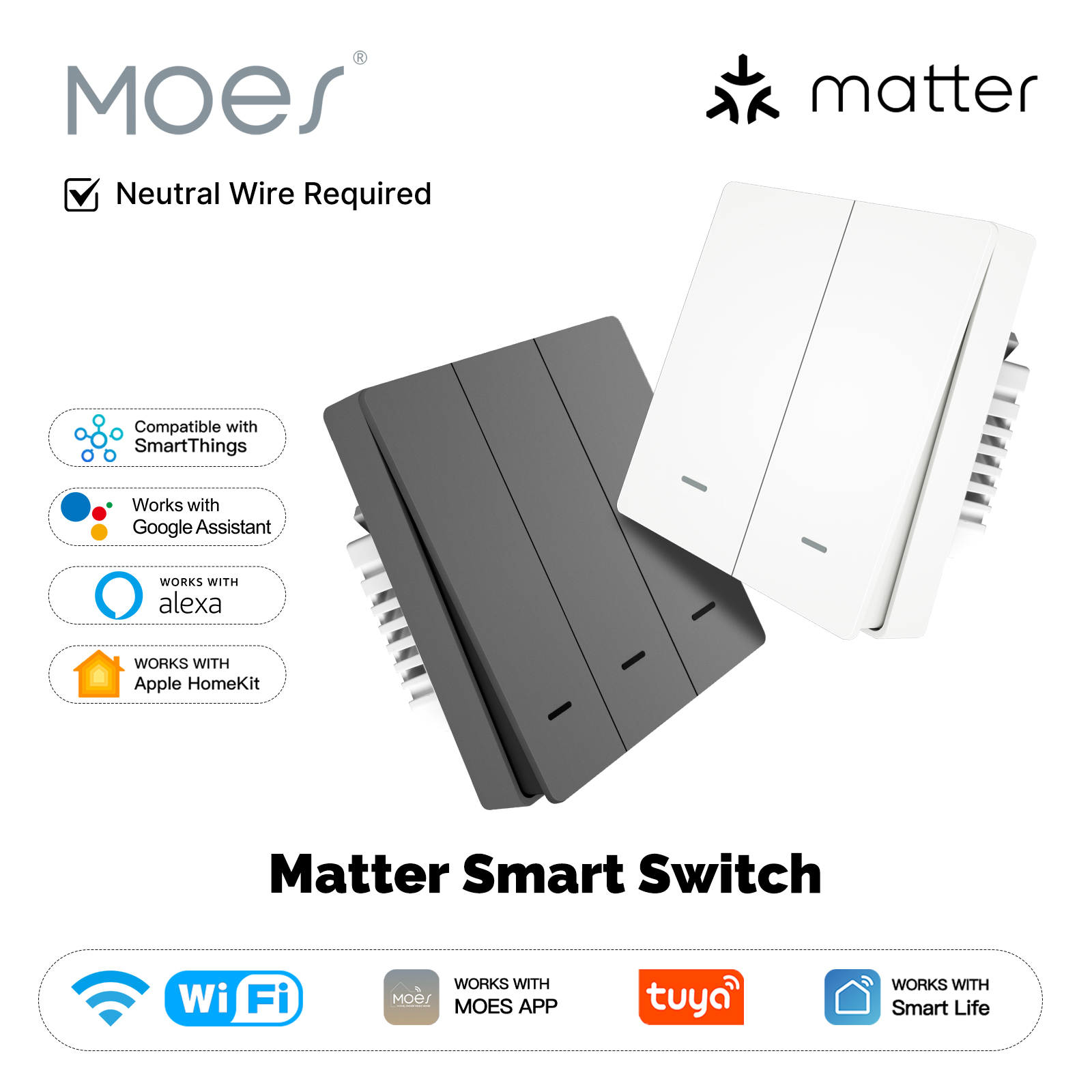MOES Matter Tuya WiFi Smart Li - огляд і ціна Smart Accessories