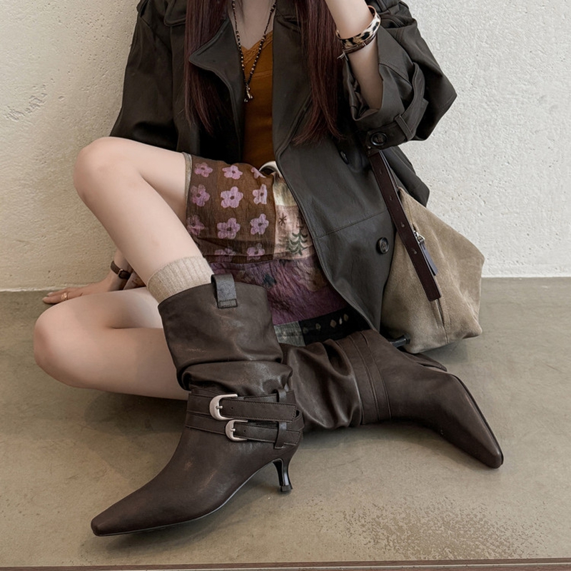 NEW Autumn/Winter Women Boots  - огляд і ціна Leather Classic Strap