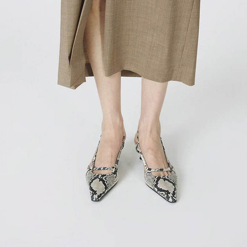 Women's Slingback Pointed Toe  - огляд і ціна Leather Classic Strap